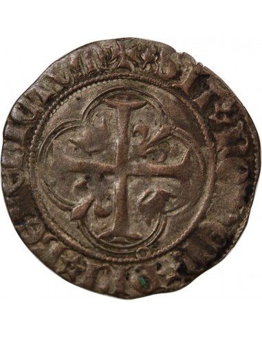 Charles VII 1 blanc Billon 1456-1467 H La Rochelle