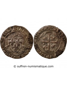 Charles VII 1 blanc Billon 1456-1467 H La Rochelle