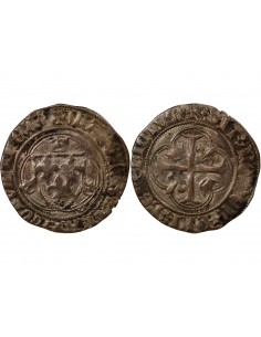 Charles VII 1 blanc Billon 1456-1467 H La Rochelle 2