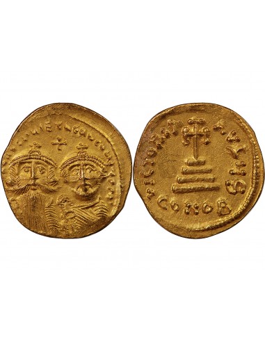 HERACLIUS & HERACLIUS CONSTANTIN - SOLIDUS OR 629 / 632 CONSTANTINOPLE