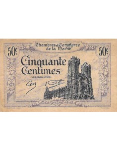 CHAMBRE DE COMMERCE, MARNE - 50 CENTIMES 1926 2