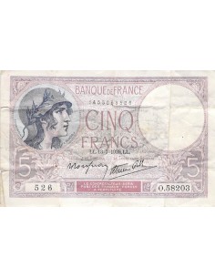 5 Francs 1939 2