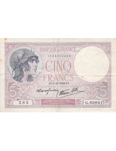 5 Francs 1939 2