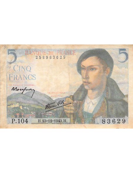 5 francs 1943