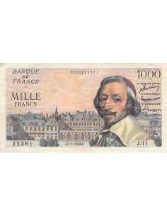 1000 Francs 1953