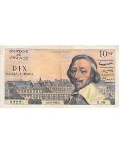 FRANCE, RICHELIEU - 10 NF 02/06/1960