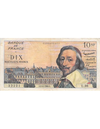 FRANCE, RICHELIEU - 10 NF 02/06/1960