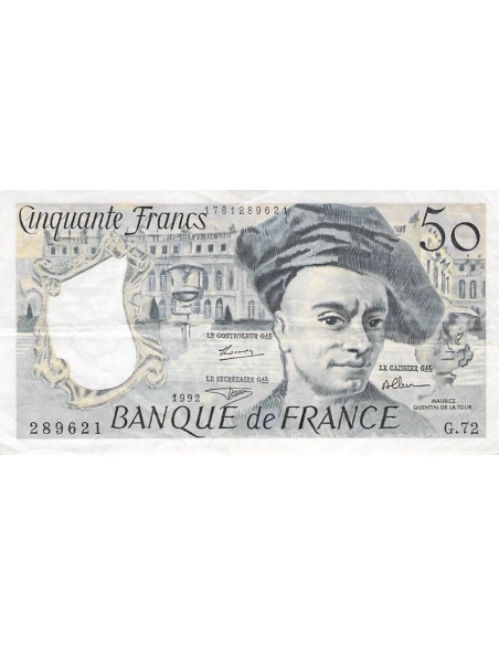 FRANCE, QUENTIN DE LA TOUR - 50 FRANCS 1992