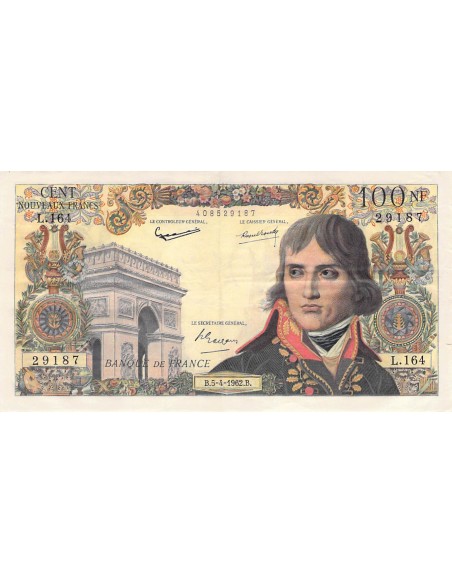 100 francs 1962