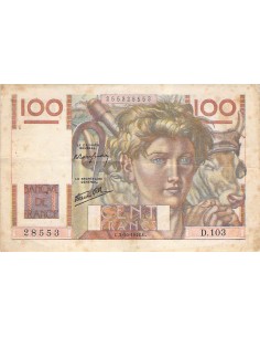 100 francs 1946 2