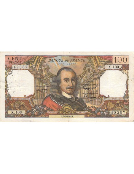 100 Francs 1965