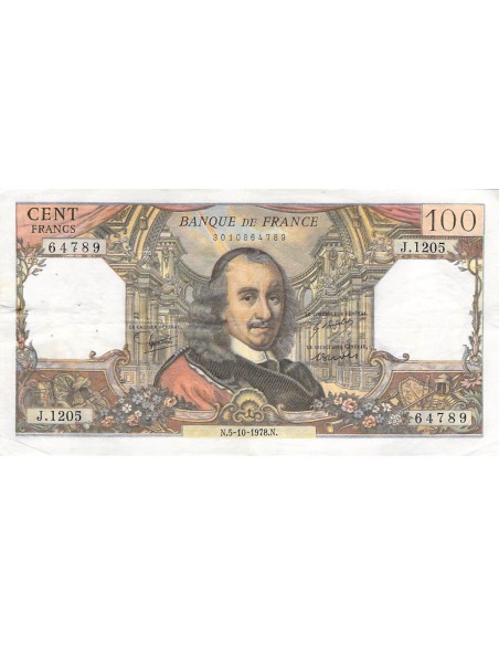 100 francs 1978