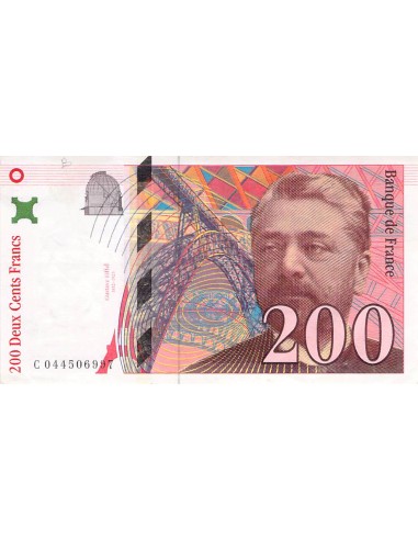 France, Gustave Eiffel - 200 Francs 1997 - Serie C 044506997 200 francs 1997