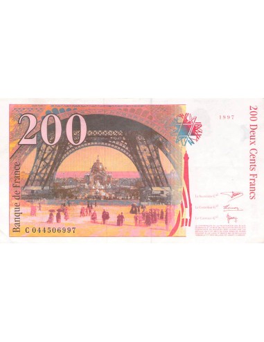 France, Gustave Eiffel - 200 Francs 1997 - Serie C 044506997 200 francs 1997
