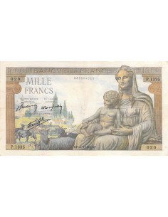 FRANCE, DEMETER - 1000 FRANCS 24/09/1942