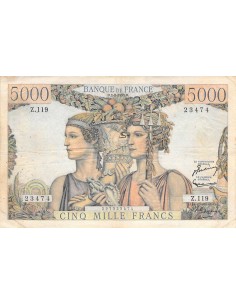 5000 francs 1953