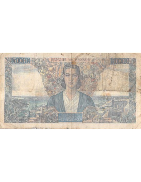 FRANCE, EMPIRE FRANCAIS - 5000 FRANCS 03/09/1945