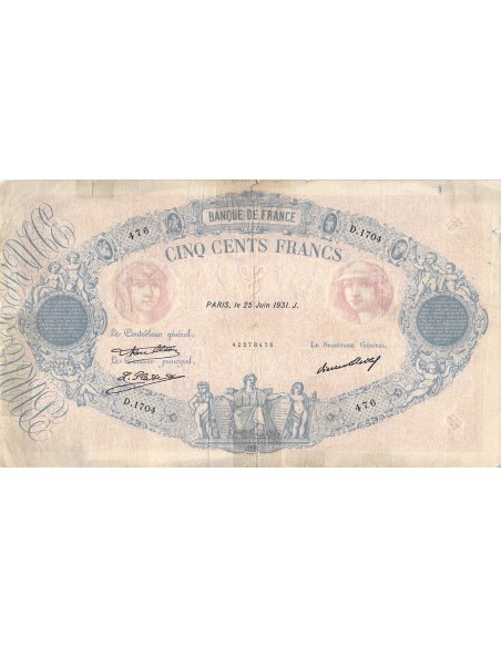 500 Francs 1931
