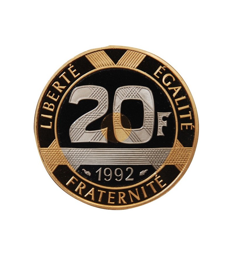 MONT SAINT MICHEL - 20 FRANCS OR 1992 "Frappe BE"