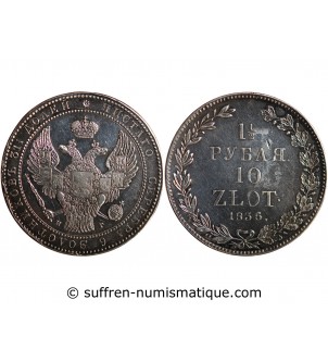 POLOGNE, NICOLAS II - 10 ZLOTYCH 1836 HT