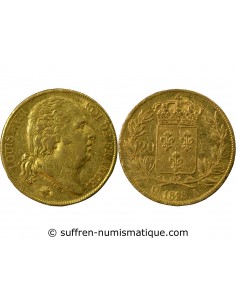 LOUIS XVIII - 20 FRANCS OR 1818 A PARIS