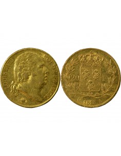 LOUIS XVIII - 20 FRANCS OR 1818 A PARIS 2