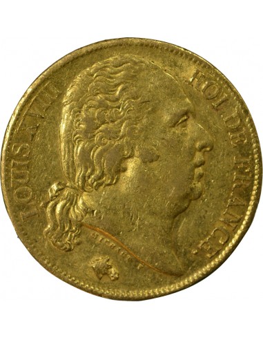 LOUIS XVIII - 20 FRANCS OR 1818 A PARIS