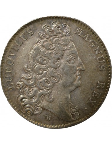 Louis XIV 1 jeton Argent 1709 Saint-Brieuc
