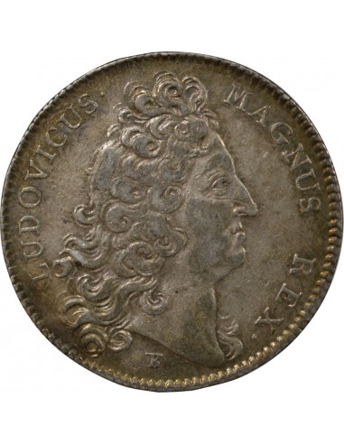 Louis XIV 1 jeton Argent 1713 Dinan