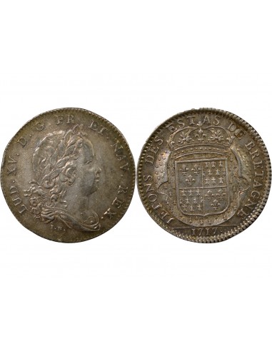 Louis XV Jeton Argent 1717 Dinan