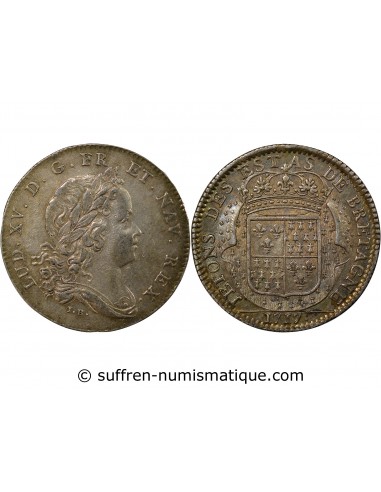 Louis XV 1 jeton Argent 1717 Dinan