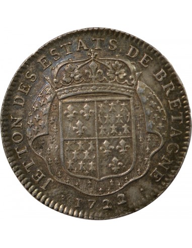 Louis XV 1 jeton Argent 1722 T Nantes