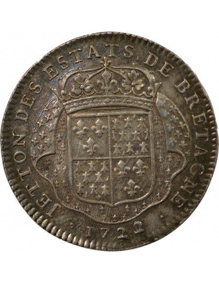 Louis XV 1 jeton Argent 1722 T Nantes