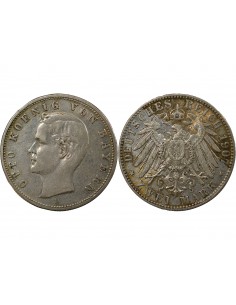 ALLEMAGNE, BAVIÈRE, OTHON I - 2 MARK ARGENT 1907 D MUNICH 2