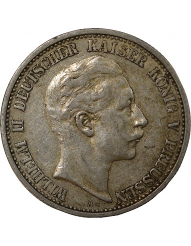 Allemagne Guillaume II de Wurtemberg 2 mark Argent 1905 A Berlin