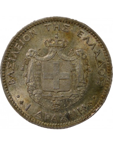 Grèce Georges I de Grèce 1 drachme Argent 1868