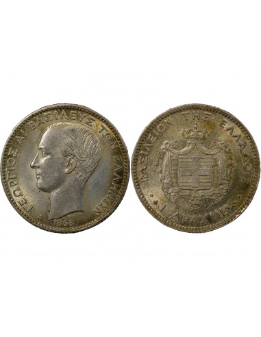 Grèce Georges I de Grèce 1 drachme Argent 1868