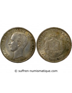 Grèce Georges I de Grèce 1 drachme Argent 1868