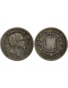 Italie Victor Emmanuel II 50 centesimi Argent 1860 Florence 2