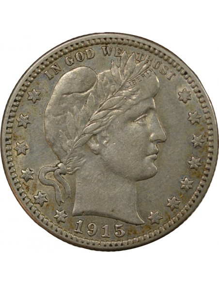 USA 1/4 Dollar Argent 1915 D Denver