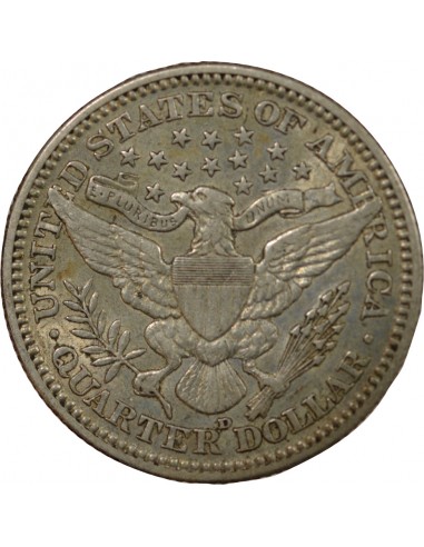 USA 1/4 Dollar Argent 1915 D Denver