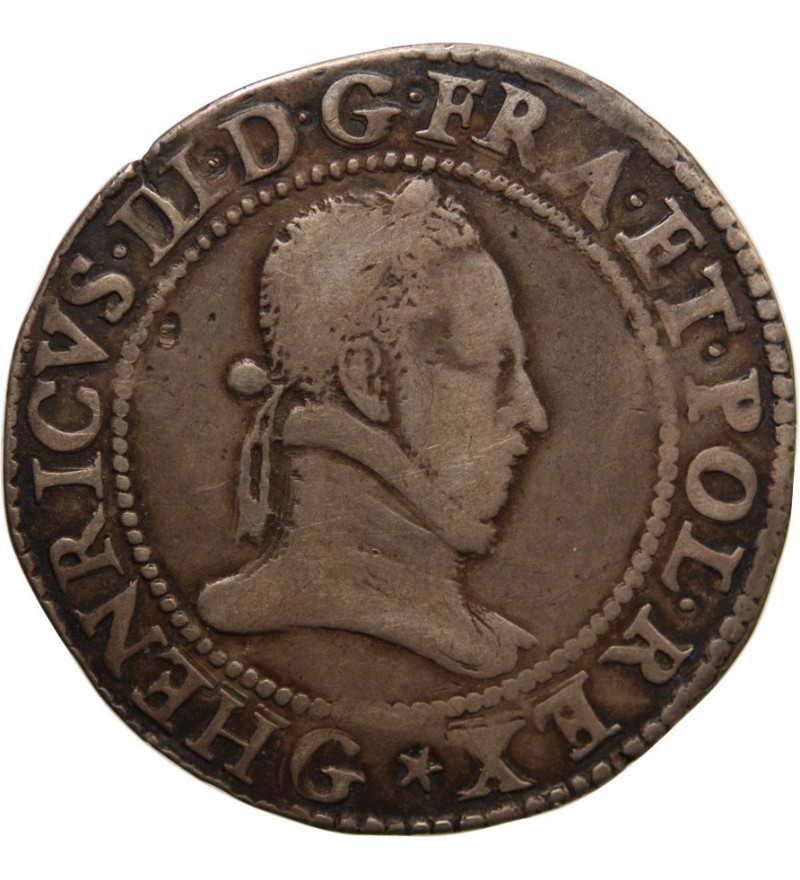 HENRI III - FRANC ARGENT 1578 G POITIERS