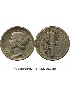 USA 10 cents Argent 1917 Philadelphie