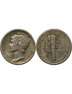 USA 10 cents Argent 1917 Philadelphie 2