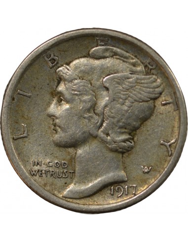 USA 10 cents Argent 1917 Philadelphie