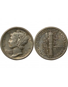 USA 10 cents Argent 1918 Philadelphie