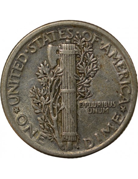 USA 10 cents Argent 1918 Philadelphie