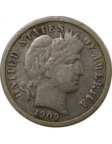 USA 10 cents Argent 1909 Philadelphie