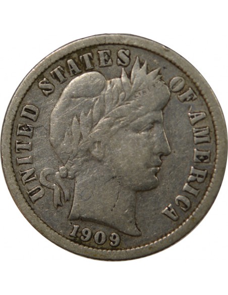 USA 10 cents Argent 1909 Philadelphie