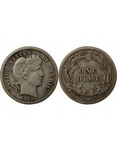 USA 10 Cents Argent 1913 Philadelphie 2